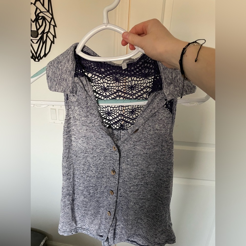Button up tank top